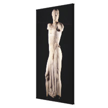 Youth clad in tight long-fitting tunic, 5th centur gallery wrap canvas