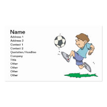 Youth Soccer Business Cards