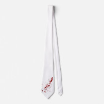 "You've got red on you." Necktie