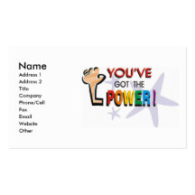 You've Got the Power Gay Pride Biz Cards Business Card Templates