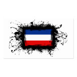 Yugoslavia Flag business cards