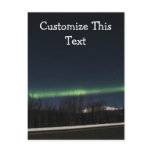 Yukon Aurora Borealis; Customizable Postcards