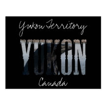 Yukon Raven Stencil Postcard
