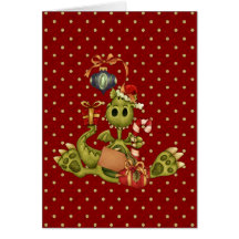 Yule Dragon Card