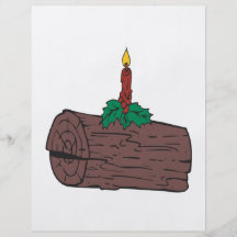 Yule Log Custom Flyer