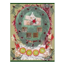 Yule Moon Postcard