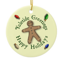Yuletide Greetings Gingerbread Man Ornament