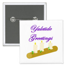 Yuletide Greetings Pin