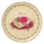 Yumi Strawberry Cheesecake plate