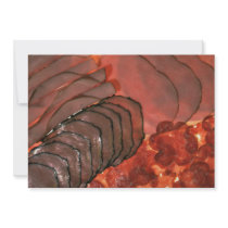 Yummy Assorted cold cuts Personalized Announcement