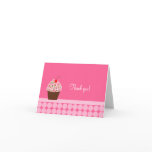 Yummy Cupcake Folded Thank you notes Greeting Card