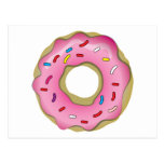 Yummy Doughnut with Icing and Sprinkles Postcards