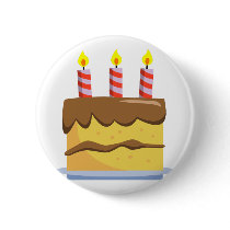 Yummy Food - Birthday Cake Buttons