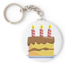 Yummy Food - Birthday Cake Key Chain