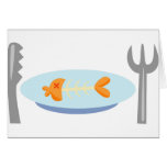Yummy Food - Fish on a Plate Cards