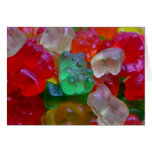 Yummy & Gummy Bears (Some Worms On Some) Greeting Cards