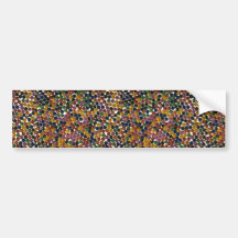Yummy Multicolored candies Bumper Stickers