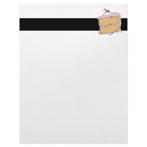 yummy piece of cake custom letterhead