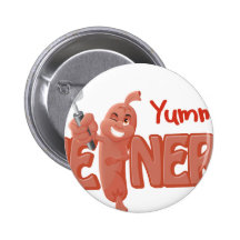 Yummy Weiners Pinback Buttons