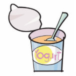 yummy yogurt photo cutouts