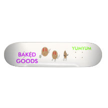 YUMYUM-baked goods.ai, BAKED GOODS, YUMYUM Skateboard Deck