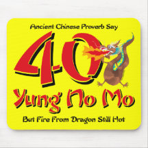 Yung No Mo 40th Birthday Mouse Pad