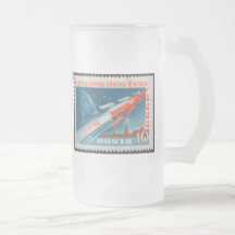 Yuri Gagarin Vostok 1 is 1st Man in Space Mugs