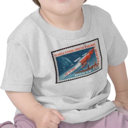 Yuri Gagarin Vostok 1 is 1st Man in Space T Shirts