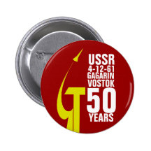 YURI GAGARIN VOSTOK UN BADGES