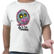 "Z" is for Zombie w/ Pacifier Girls Toddler T-Shir