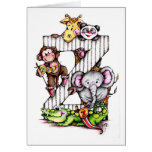 Z is for ZOO - Alphabet Art Greeting Cards