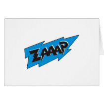 Zaaap Cartoon Bang Splat cards