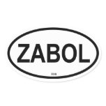 ZABOL OVAL STICKERS
