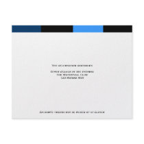 Zachary Royal Navy Blue Reception Card