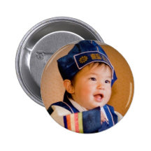 Zach's 1st Birthday button