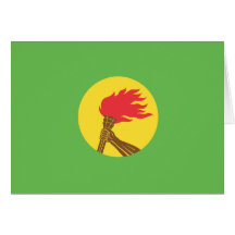 Zaire Flag Card