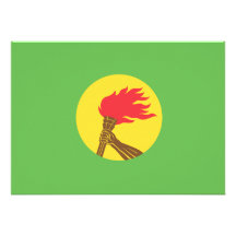Zaire Flag Custom Invitation