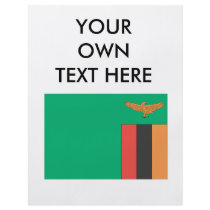 Zambia Flag Personalized Flyer