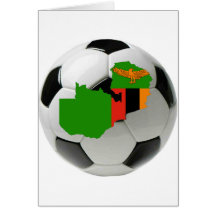 Zambia national team greeting cards
