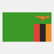 Zambia/Zambian Flag Stickers
