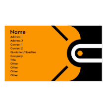 Zander - Orange Business Card Template