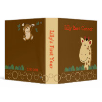 ZANZIBAR GIRAFFE Baby Photo Album Binder 1.5