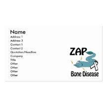 ZAP Bone Disease Business Card Templates