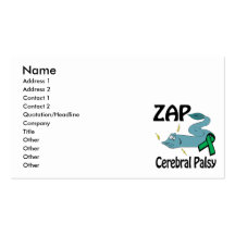 ZAP Cerebral Palsy Business Card Template