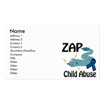 ZAP Child Abuse Business Card Template