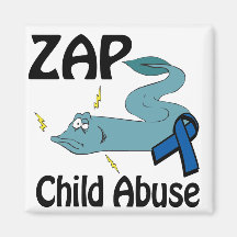 ZAP Child Abuse Refrigerator Magnet