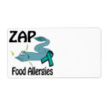 ZAP Food Allergies Custom Shipping Labels