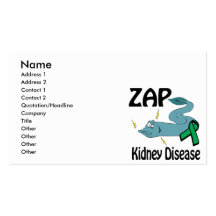 ZAP Kidney Disease Business Card Templates