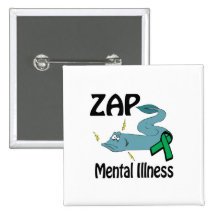 ZAP Mental Illness Pinback Button
