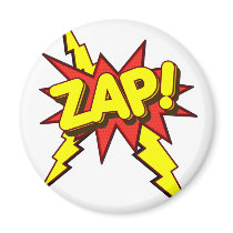 Zap, Zing, Pow! Fridge Magnet